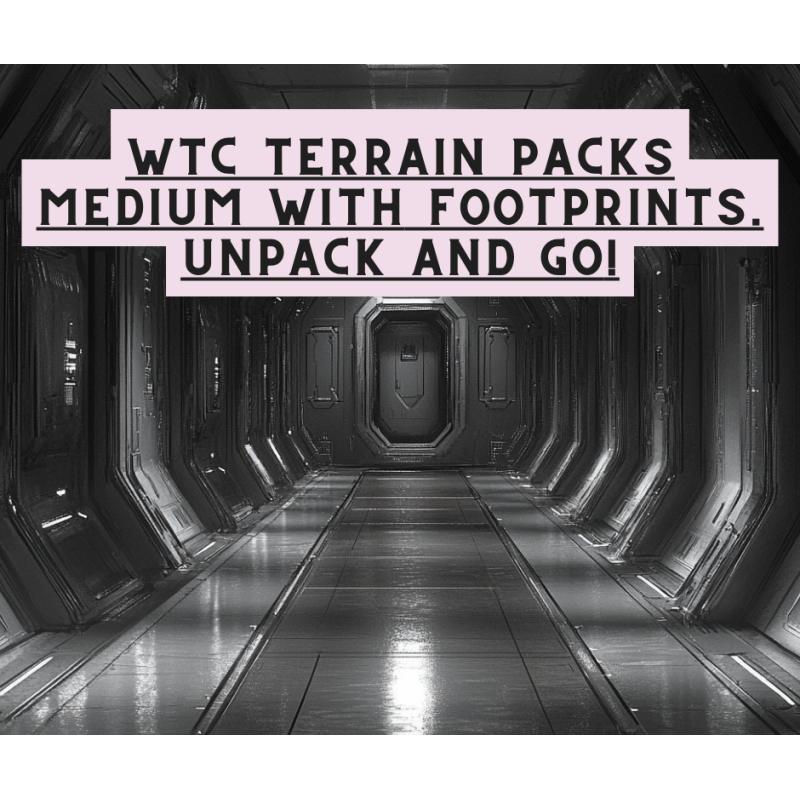 Stolem GrimDark WTC Terrain Pack Medium 14 Elements with 10 Footprints