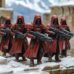 10 modeli w skali 32 mm - Guardsmen, Gaunts, Genestealers